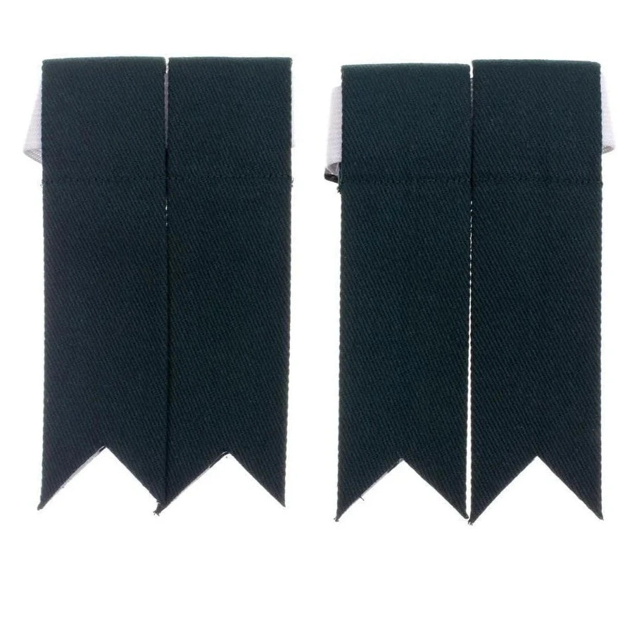 Bottle Green, 100% Cotton Kilt Flashes - scottish kilt jacket