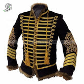 Military Napoleonic Hussar Jacket Tunic Pelisse Jimi Hendrix Hussar Jacket