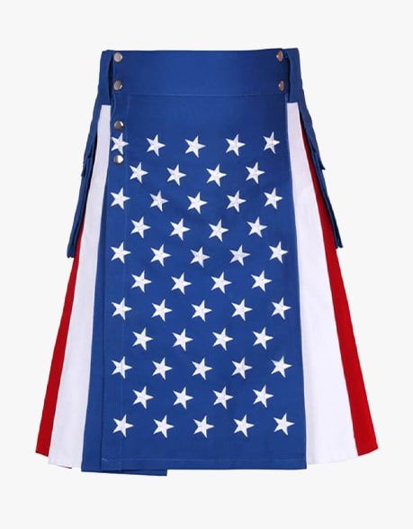 United States Flag Hybrid Kilt - Scottish Kilt Jacket™ USA-UK