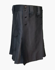 DUTY BLACK TACTICAL UTILITY KILT - Scottish Kilt Jacket™ USA-UK