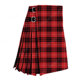 Modern Kilt Clan Munro Black And Red Tartan