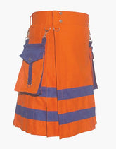 The Orange Utility Kilt Firefighter - Scottish Kilt Jacket™ USA-UK
