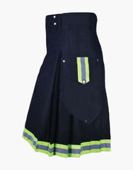 CARGO HIGH VISIBLE REFLECTIVE KILT FOR FIREFIGHTER - Scottish Kilt Jacket™ USA-UK
