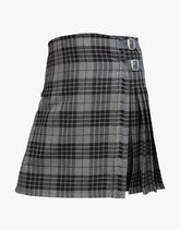 Women's Grey Tartan Kilt - Grey Watch Tartan Kilt - Scottish Kilt Jacket™ USA-UK