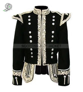 Hand-Embroidered Silver Bullion Royal Doublet Embroidery Jacket