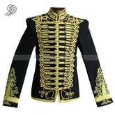 Hussars Military Dolman Aiguillette And Gilt Braid Collar Jackets