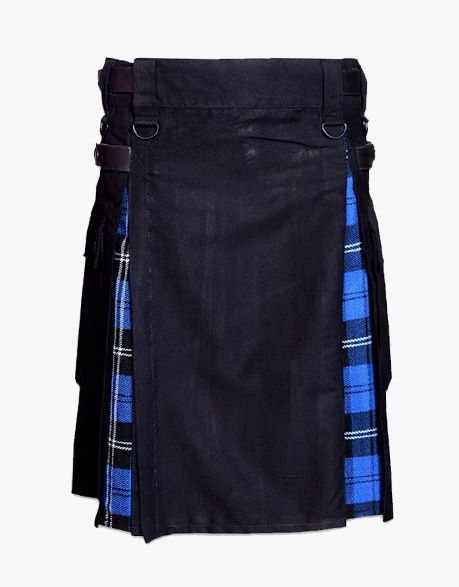 BLACK KILT HYBRID - scottish kilt jacket