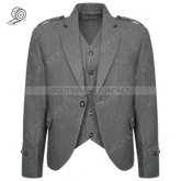 Kilt Jacket And Waistcoat 100% Wool Scottish Crail Highland Argyle