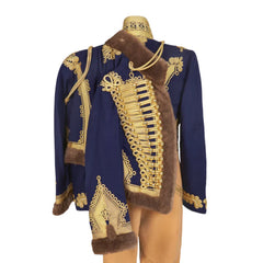 British Hussars Officer's Uniform, circa 1888, with Blue Wool Dolman - Scottish Kilt Jacket™ USA-UK