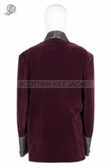 Men’s Burgundy Velvet Jackets For Evening Dinner Coats And Smoking