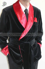 Men’s Chic Black Velvet Coats Blazers For Hosting Evening Events Smoking Jackets