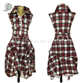 steampunk tartan dress