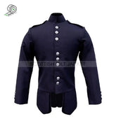 Scots Guards Style Doublet 16 In Navy Gabardine Jacket