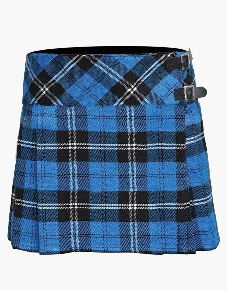 Blue Mini Tartan Kitten by Scottish Ramsey - Scottish Kilt Jacket™ USA-UK