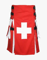 SWISS FLAG TACTICAL KILT UTILITY - Scottish Kilt Jacket™ USA-UK