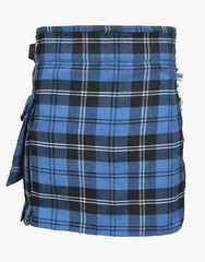 WOMEN RAMSAY BLUE TARTAN UTILITY KILT - Scottish Kilt Jacket™ USA-UK