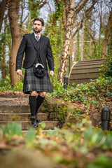 TWEED BLACK CRAIL KILT OUTFIT - Scottish Kilt Jacket™ USA-UK