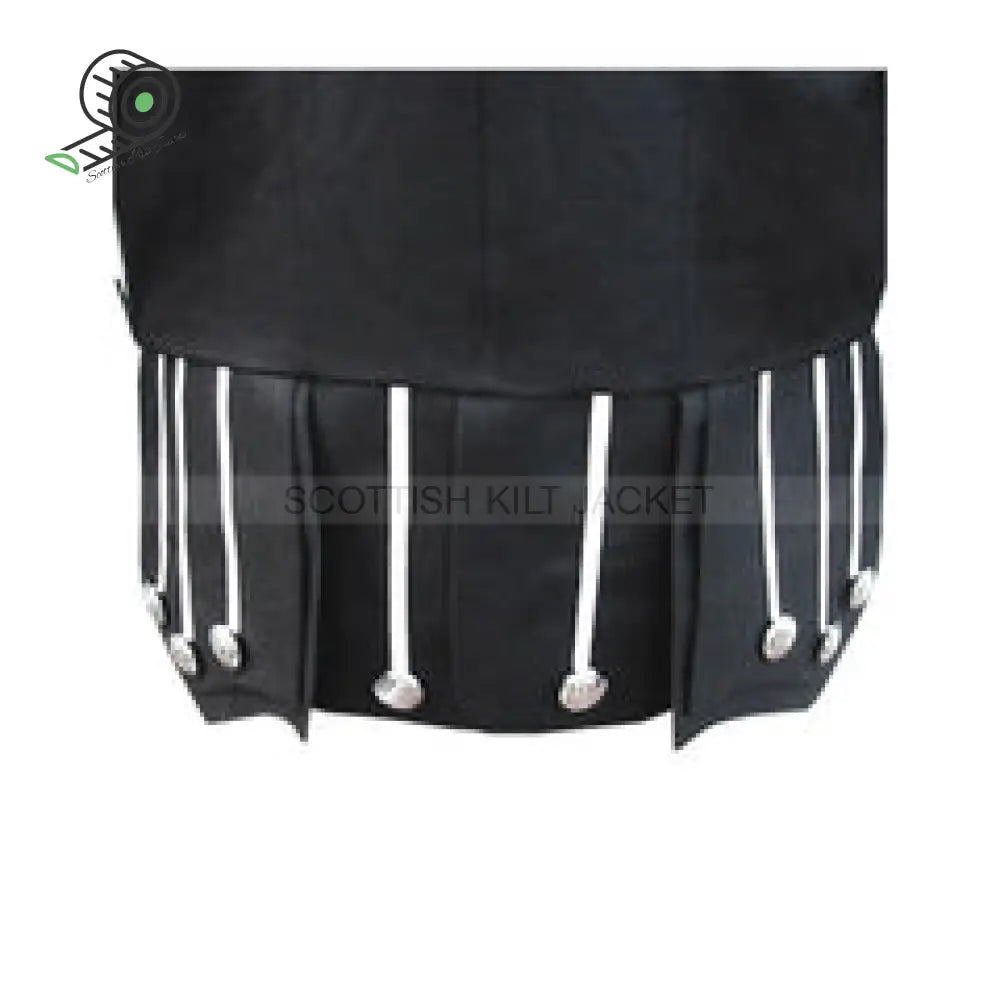 Black Gabardine Guards Style Doublet Jacket