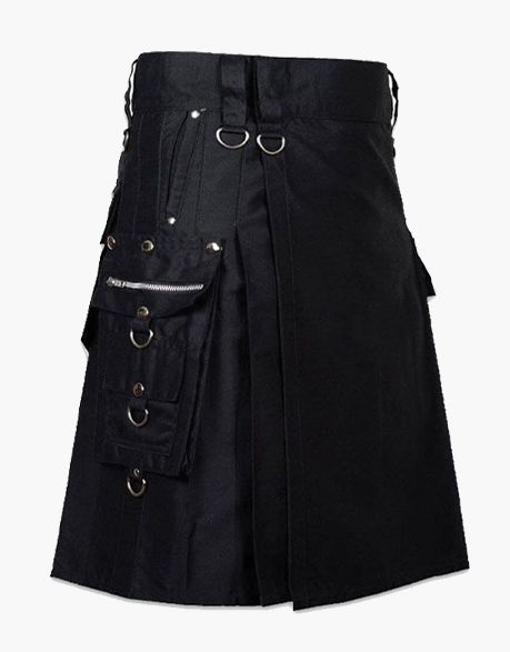 Dark Gothic Gothic Punk Rock Utility Kilt - Scottish Kilt Jacket™ USA-UK