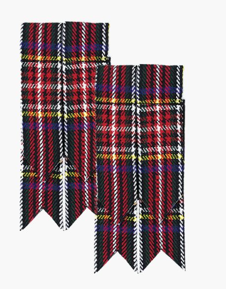 STEWART KILT FLASHES IN BLACK - Scottish Kilt Jacket™ USA-UK