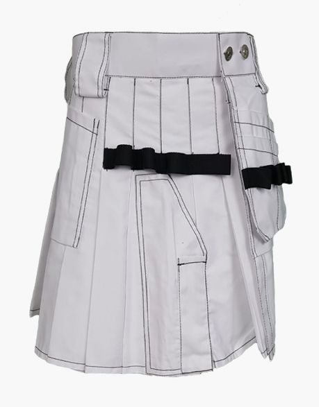 White Carhartt Work Utility Kilt - Scottish Kilt Jacket™ USA-UK