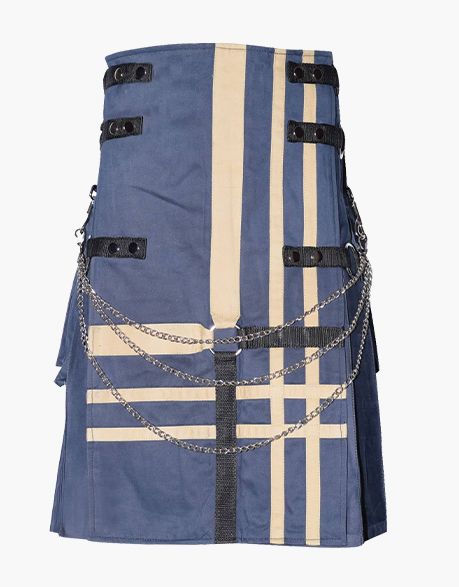 FASHION UTILITY KILT WITH CHAIN - Scottish Kilt Jacket™ USA-UK