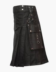 Gothic Style Black Practicality Kilt - Scottish Kilt Jacket™ USA-UK