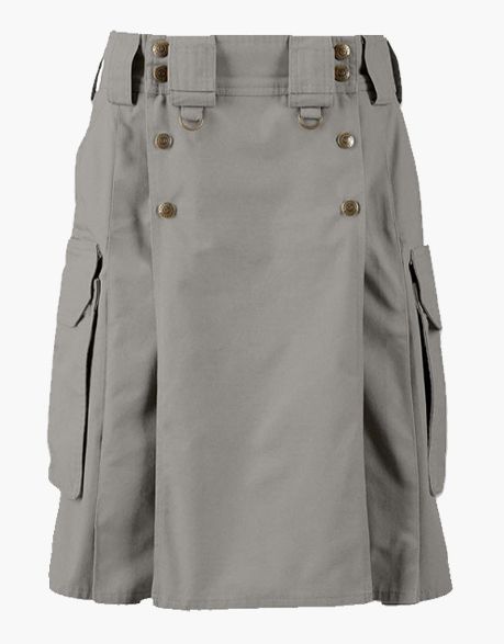 TACTICAL UTILITY GREY DUTY KILT - Scottish Kilt Jacket™ USA-UK
