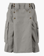 TACTICAL UTILITY GREY DUTY KILT - Scottish Kilt Jacket™ USA-UK
