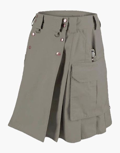 TACTICAL UTILITY GREY DUTY KILT - Scottish Kilt Jacket™ USA-UK