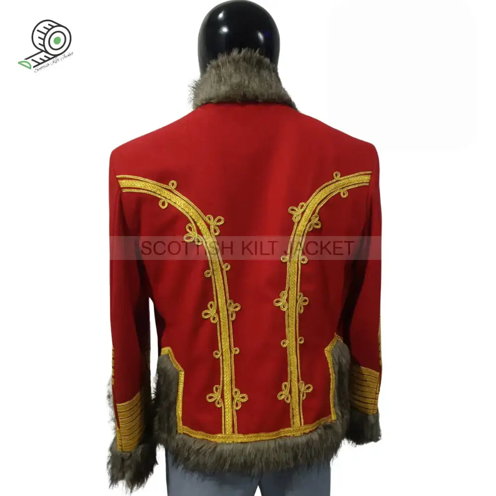 Handmade Military Style Pelisse Napoleonic Hussar Jacket Major Hussar Military Jacket Military Jackets