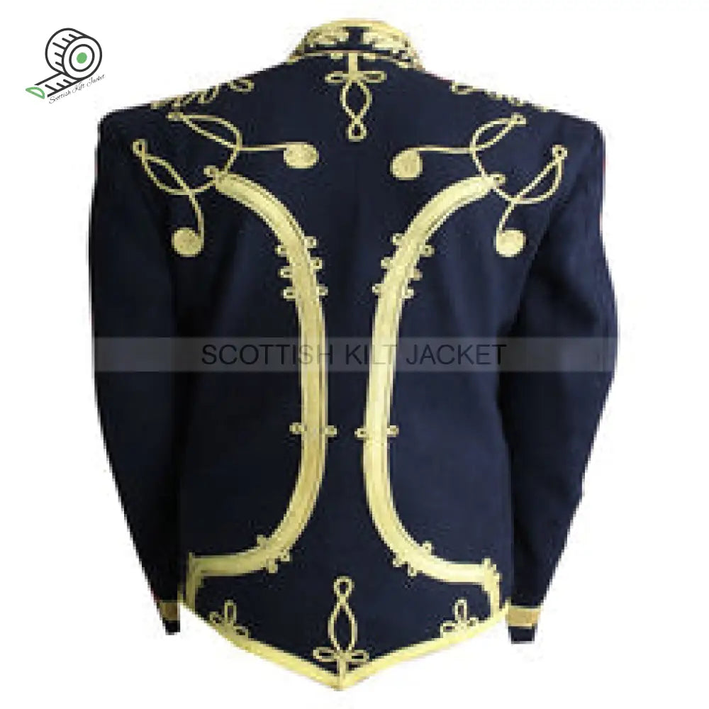 Hussars Military Dolman Aiguillette And Gilt Braid Collar Jackets