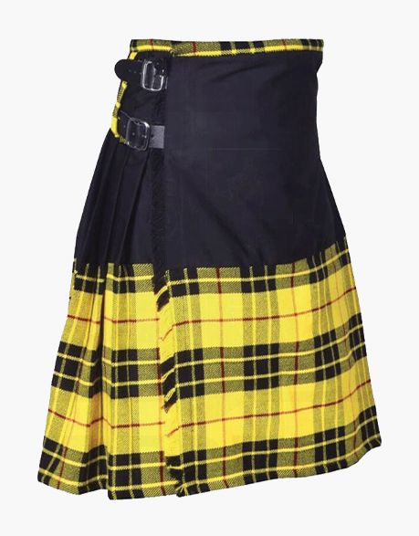LEWIS'S NEW MACLEOD WITH A BLACK HYBRID KILT - scottish kilt jacket