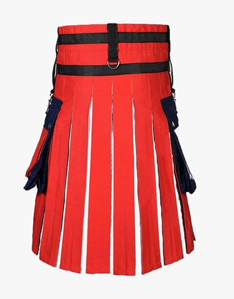 NORWEGIAN FLAG KILT - NORWAY FLAG UTILITY KILT - Scottish Kilt Jacket™ USA-UK