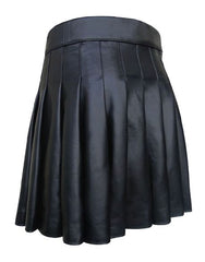 original kilt in black leather - Scottish Kilt Jacket™ USA-UK
