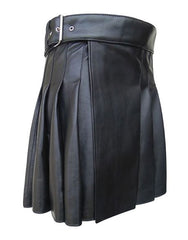 original kilt in black leather - Scottish Kilt Jacket™ USA-UK