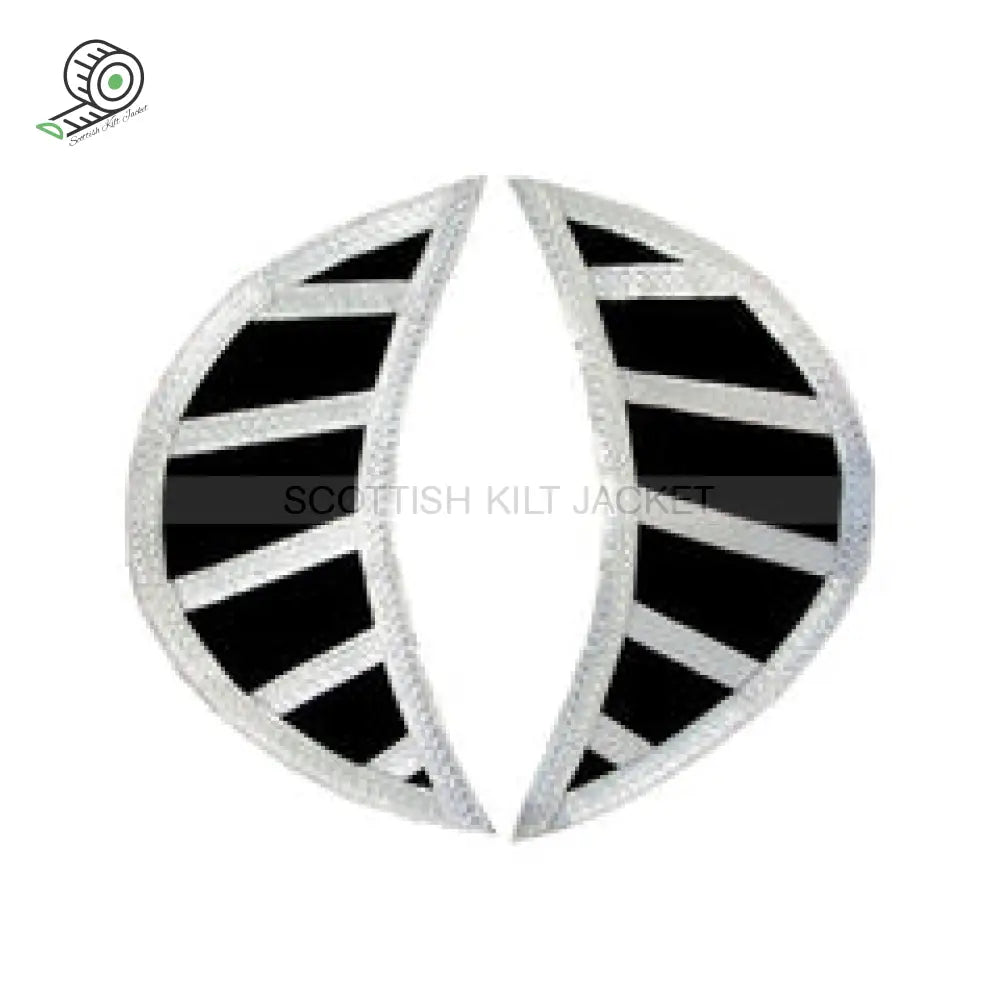 Pipe Band Doublet In Black With White Trim Jacket