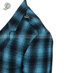 Pure Wool Argyll Jacket In Blue And Black With Vest Waistcoat Tweed Kilt Jackets