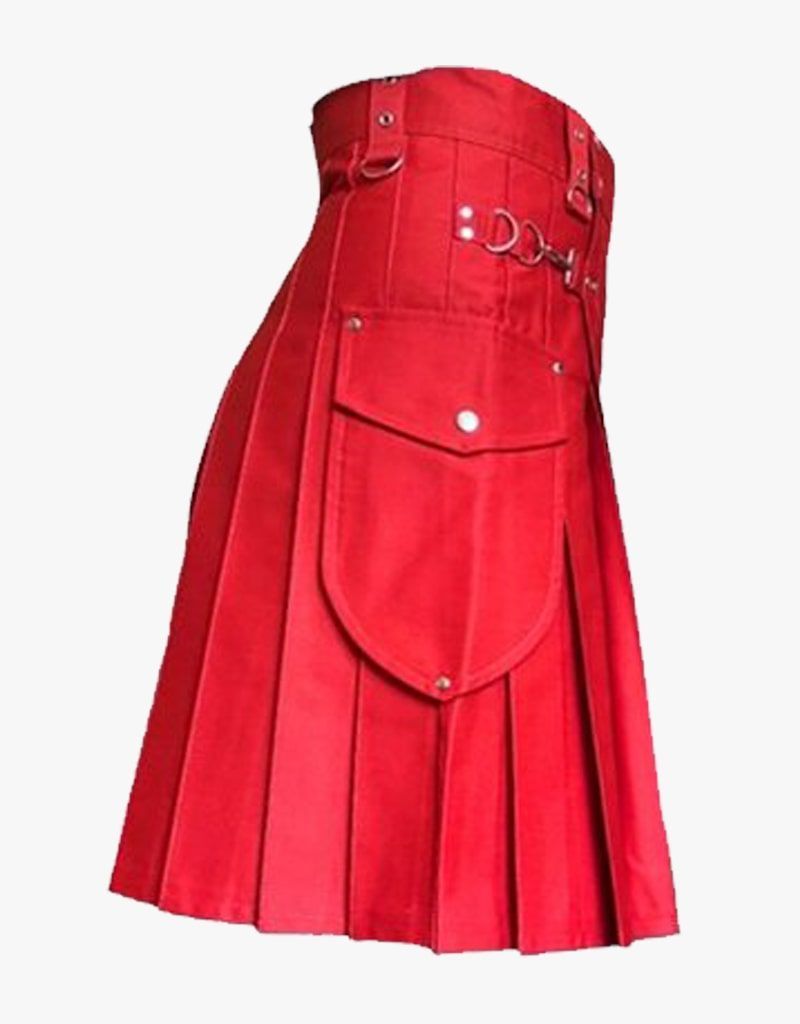 RED CARGO KILT MENS - Scottish Kilt Jacket™ USA-UK