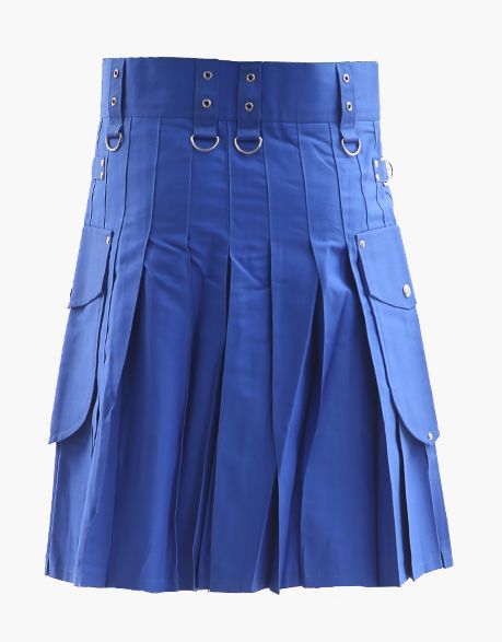 KILT ROYAL BLUE CARGO - Scottish Kilt Jacket™ USA-UK