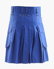 KILT ROYAL BLUE CARGO - Scottish Kilt Jacket™ USA-UK