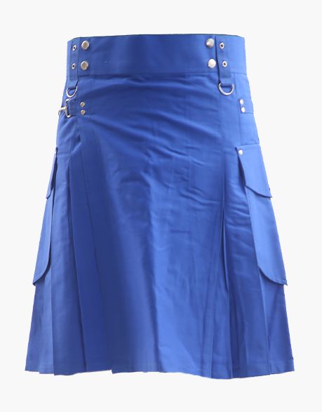 KILT ROYAL BLUE CARGO - Scottish Kilt Jacket™ USA-UK