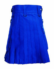 HIGH QUALITY MODERN KILTS - ROYAL BLUE DELUXE KILTS - Scottish Kilt Jacket™ USA-UK