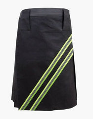 BLACK SCOTTISH UTILITY FIREFIGHTER - Scottish Kilt Jacket™ USA-UK
