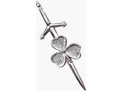 KILT PIN - SHAMROCK SCOTTISH - Scottish Kilt Jacket™ USA-UK