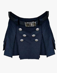 Short-length cargo utility kilt for women - Scottish Kilt Jacket™ USA-UK