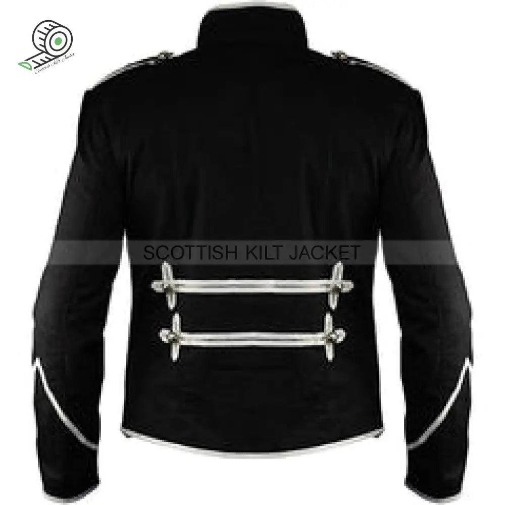 Steampunk Emo Punk Black Parade Coat For Goth Military Officer Made Of Cotton Jackets