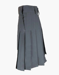 MODERN GRAY UTILITY KIT WITH SLANT POCKETS - Scottish Kilt Jacket™ USA-UK