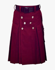 MAROON TACTICAL KILT - Scottish Kilt Jacket™ USA-UK