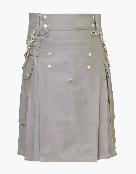 GREY SCOTTISH UTILITY KIT FOR MEN - Scottish Kilt Jacket™ USA-UK